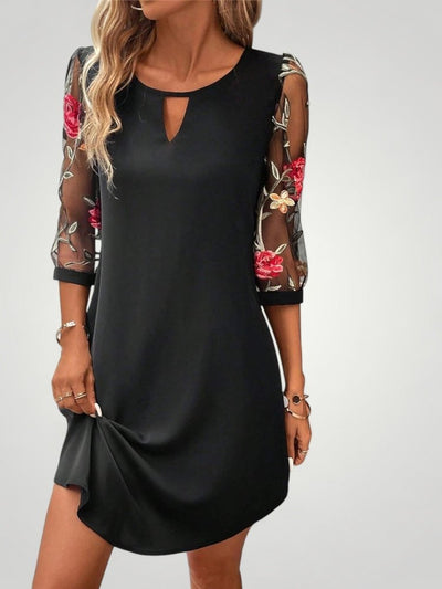 Felina | Elegantes Minikleid mit Transparente Ärmeln