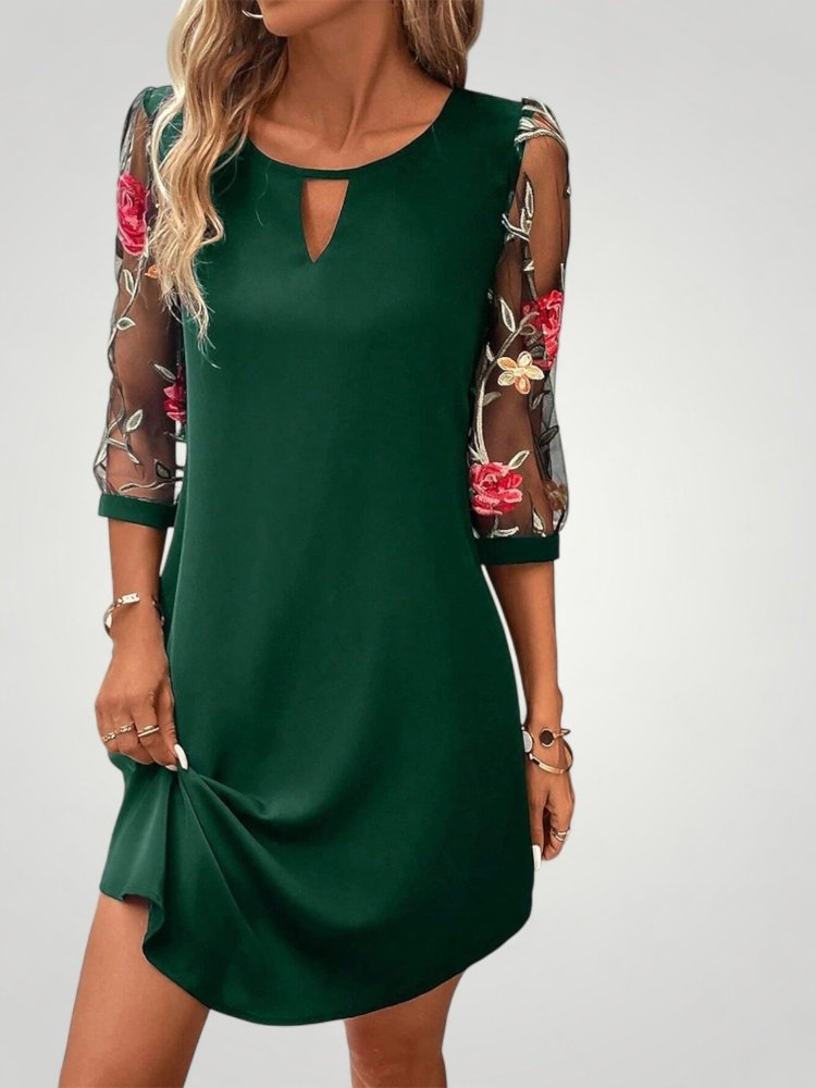 Felina | Elegantes Minikleid mit Transparente Ärmeln